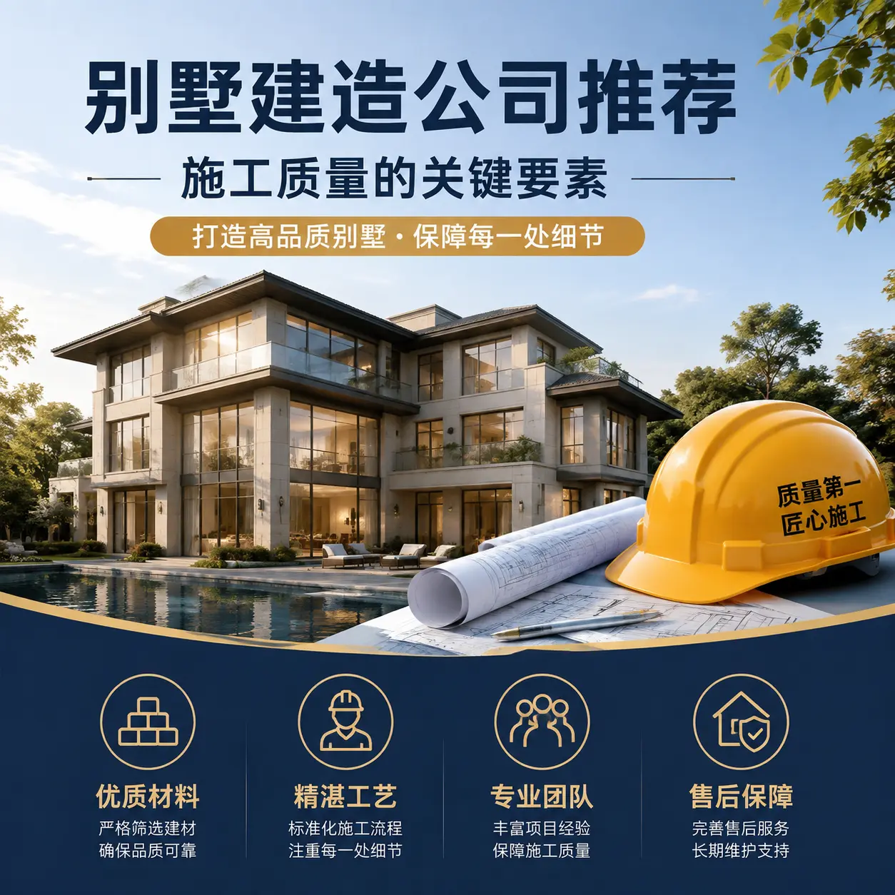 别墅建造公司推荐： 吉林 施工质量的关键要素