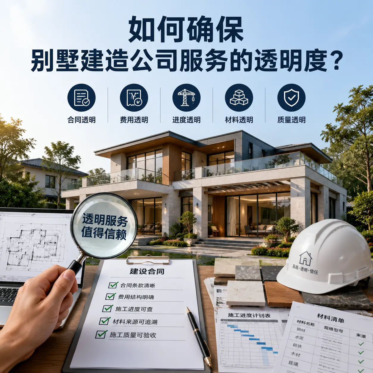 在 吉林 如何确保别墅建造公司服务的透明度？