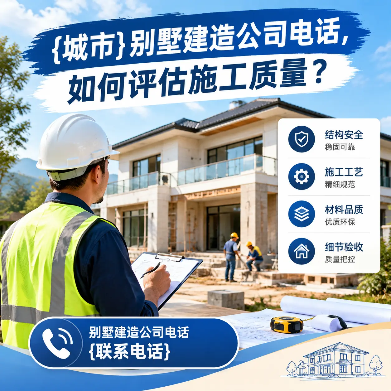 吉林别墅建造公司电话,如何评估施工质量?