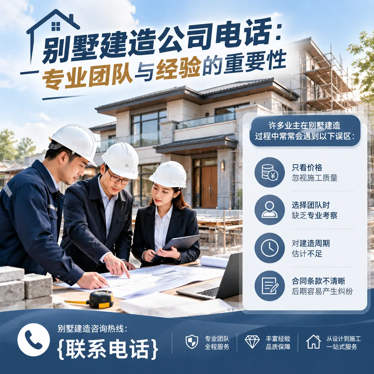 吉林别墅建造公司电话:专业团队与经验的重要性