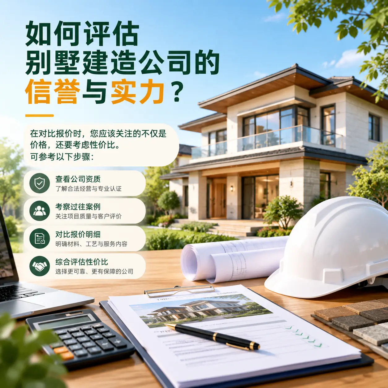 如何评估 吉林 别墅建造公司的信誉与实力?