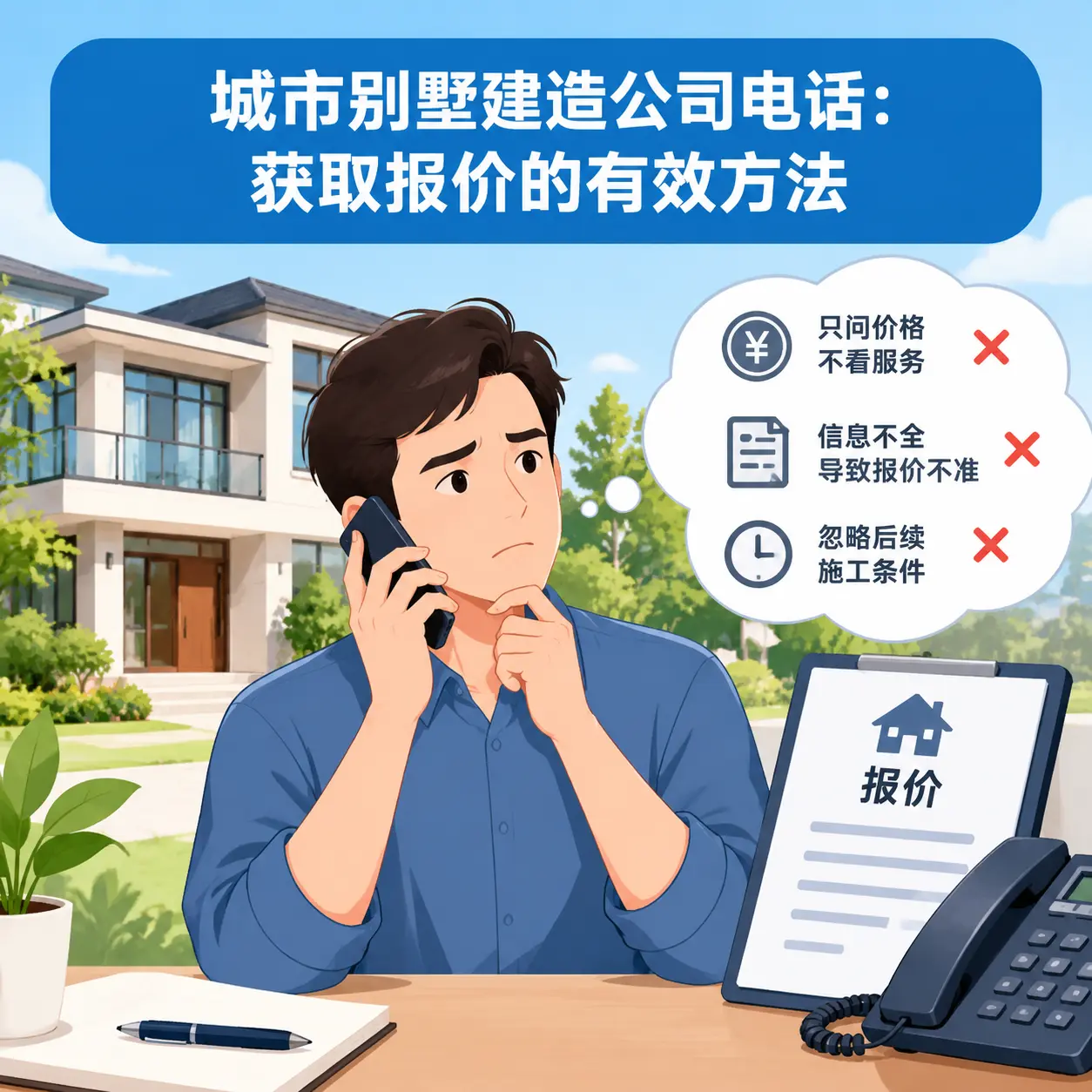 吉林别墅建造公司电话:获取报价的有效方法
